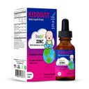 Kiddivitベビー亜鉛液体は、エルダーベリー、ビタミンD3&Cで低下します - Gentle Immuneサポートサプリメント - 60デイリーサービング、インリン強化プレバイオティクスファイバー - 砂糖フリー、グルテンフリー、ベジタリアン、2oz