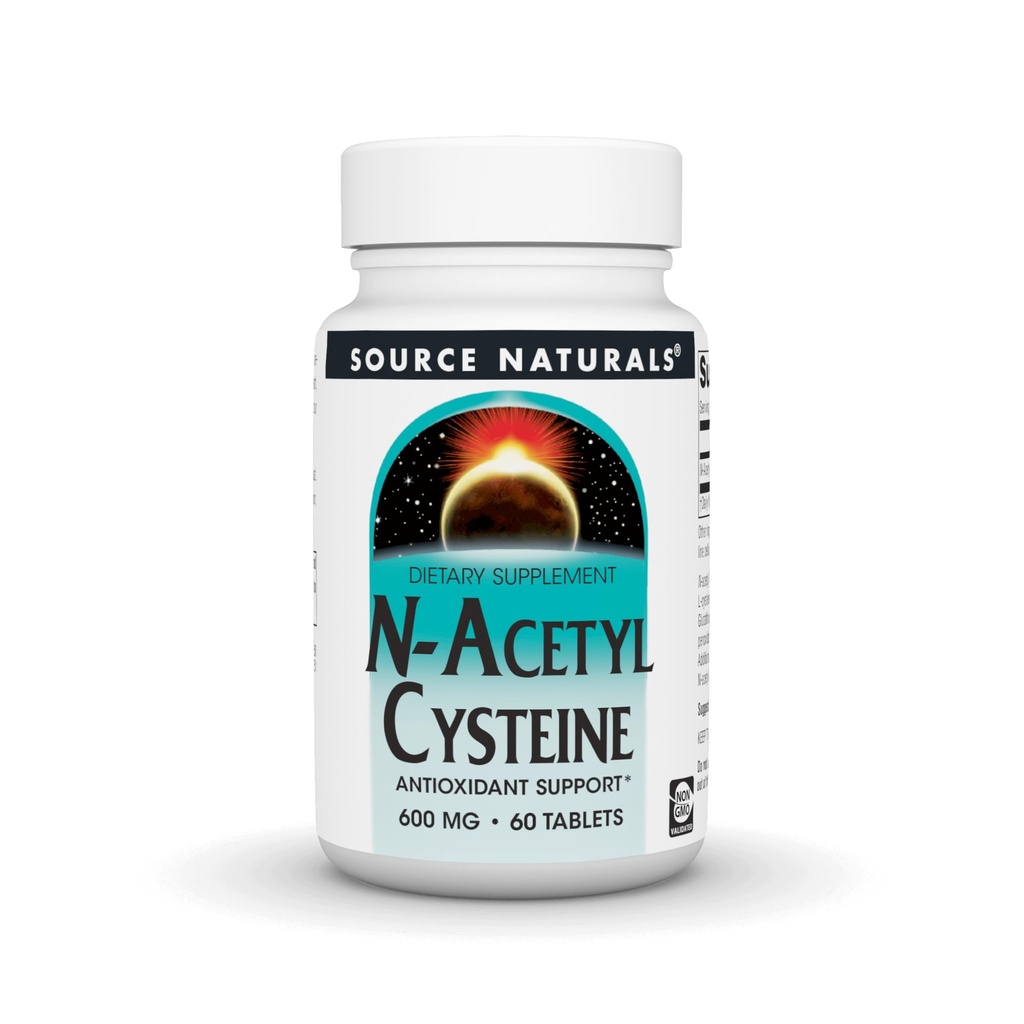 源のN-アセチル Cysteineの酸化防止サポート600のmgの呼吸器の健康を支える食事療法の補足* - 60のタブレット