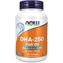 NOW Foodsは、125 EPA、分子蒸留、Brain Health*、120 SoftgelsのDHA-250を補います