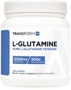 トランスフォームHQ Lグルタミンパウダー、500G、100サービング - グルテンフリー、非GMO