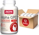 ジャローフォーミュラアルファGPC、300mg、食事療法の補足、大人のための頭脳の健康の補足、60の野菜のカプセル、30日の供給(12のパッケージ)