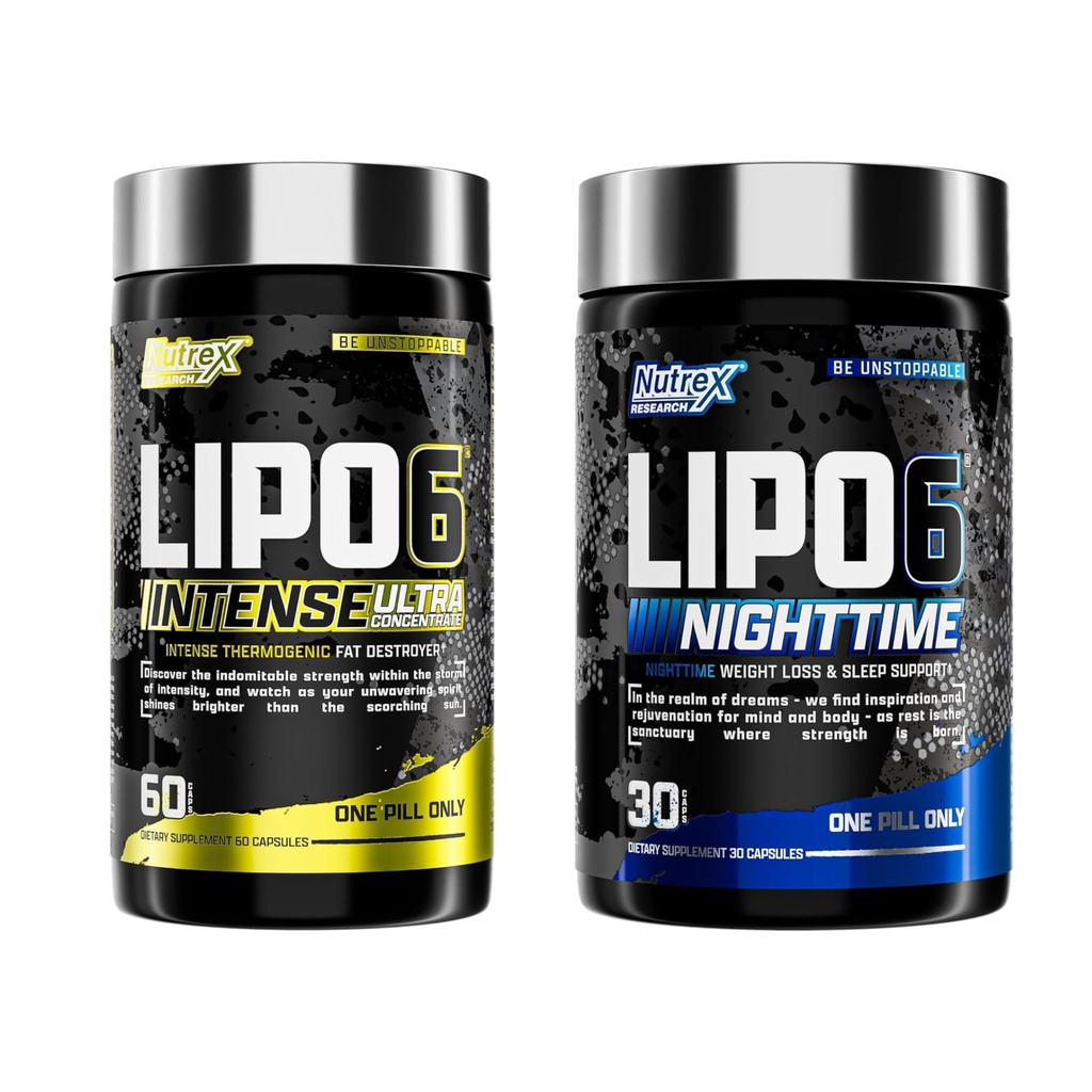 Nutrex Research Lipo 6 Intense と Nighttime AM/PM バンドル
