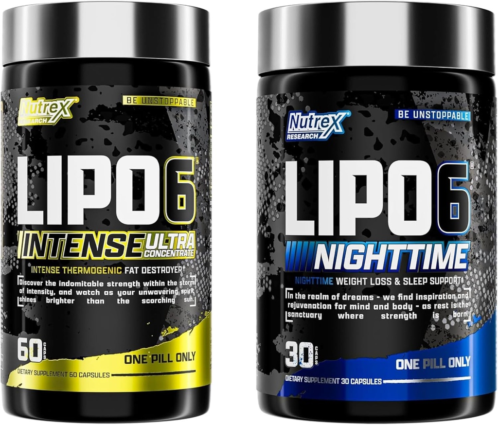 Nutrex Research Lipo 6 Intense と Nighttime AM/PM バンドル