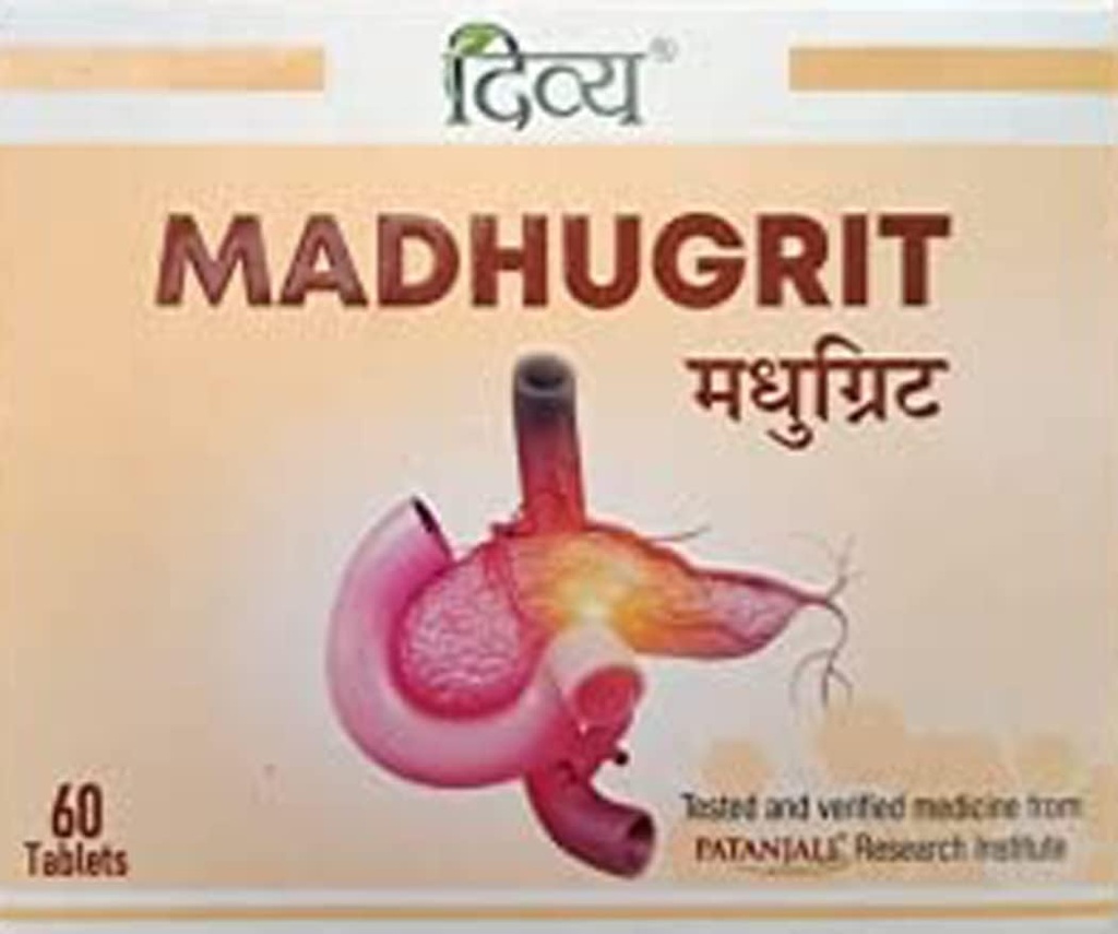 Patanjali Divya Madhugrit 60錠 - 1パック