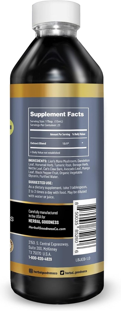 草のGoodnessの骨および接合箇所の液体のエキス12oz -骨及び接合箇所の健康、筋肉およびカルシウム、マグネシウム、グルコサミンおよび人および女性のためのコンドロイチンが付いている移動性のための有機性サポート- 1 Btl