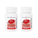 GeriCare の鉄硫酸塩のタブレット 325mg の元素鉄 65 の mg の高い効力の鉄の補足 | 食事療法の補足 100 の計算。 (パッケージ 2)