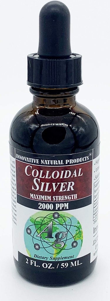 革新的なナチュラル製品によるコロイドシルバー2000 PPM(2oz)