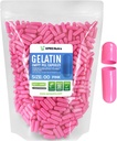 XPRSのNutraのサイズ00の空のカプセル- 1000の計算の空のゼラチンのカプセル-Pills DIYのカプセルの詰物-Do-It-Yourselfの補足のための満たされた丸薬のゲルの帽子(ピンク)