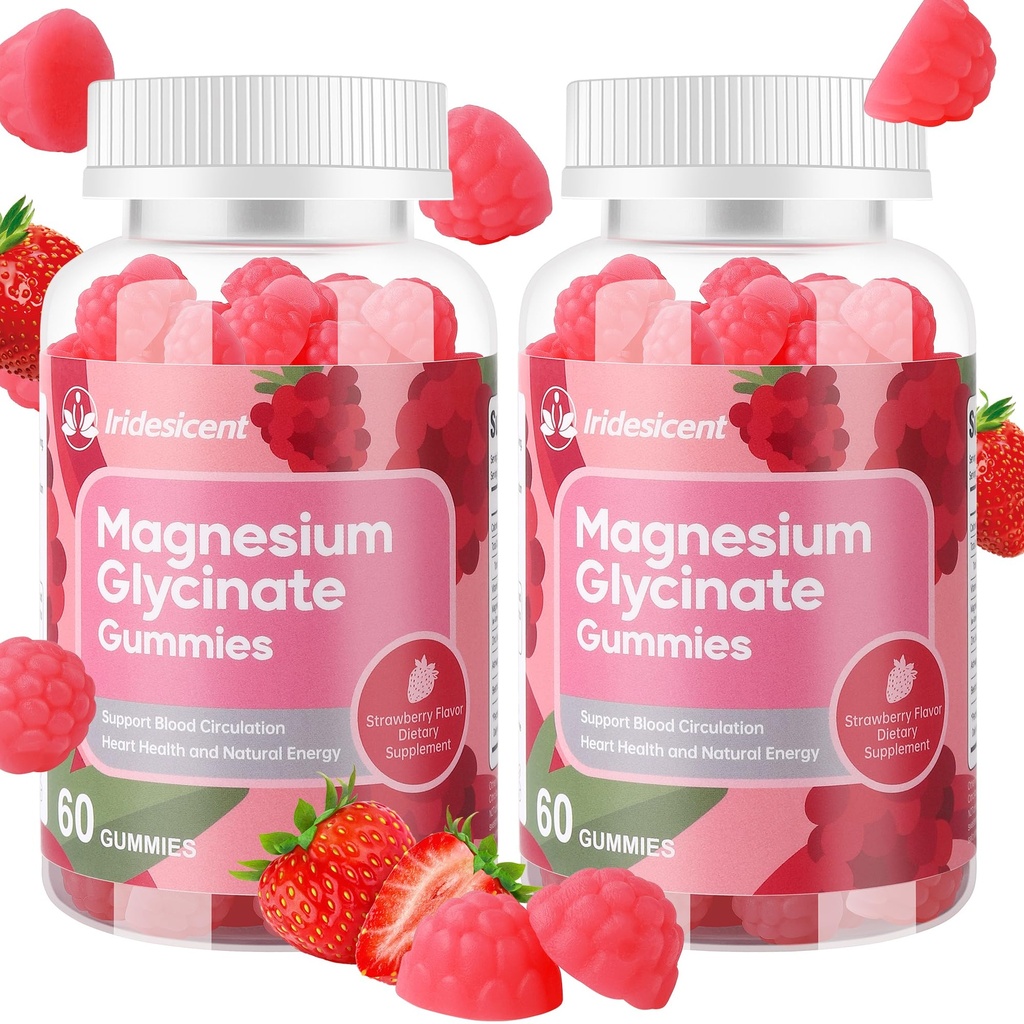 マグネシウムのGlycinateのガミー400mgの砂糖の自由なマグネシウムの補足w/Ashwagandha、亜鉛、大人のためのビーガン マグネシウムのGlycinateの補足- 120のいちごのガミー