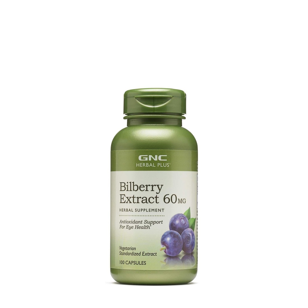 GNCの草のプラスのBilberryのエキスの補足、ベジタリアン、サポート目および健康、100のサービング