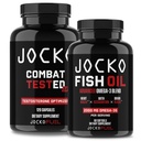 Jockoの燃料の補足の束-人のためのテスト ブースター+オメガ3の魚油(2のパック)の強力な酸化防止及び筋肉建築者