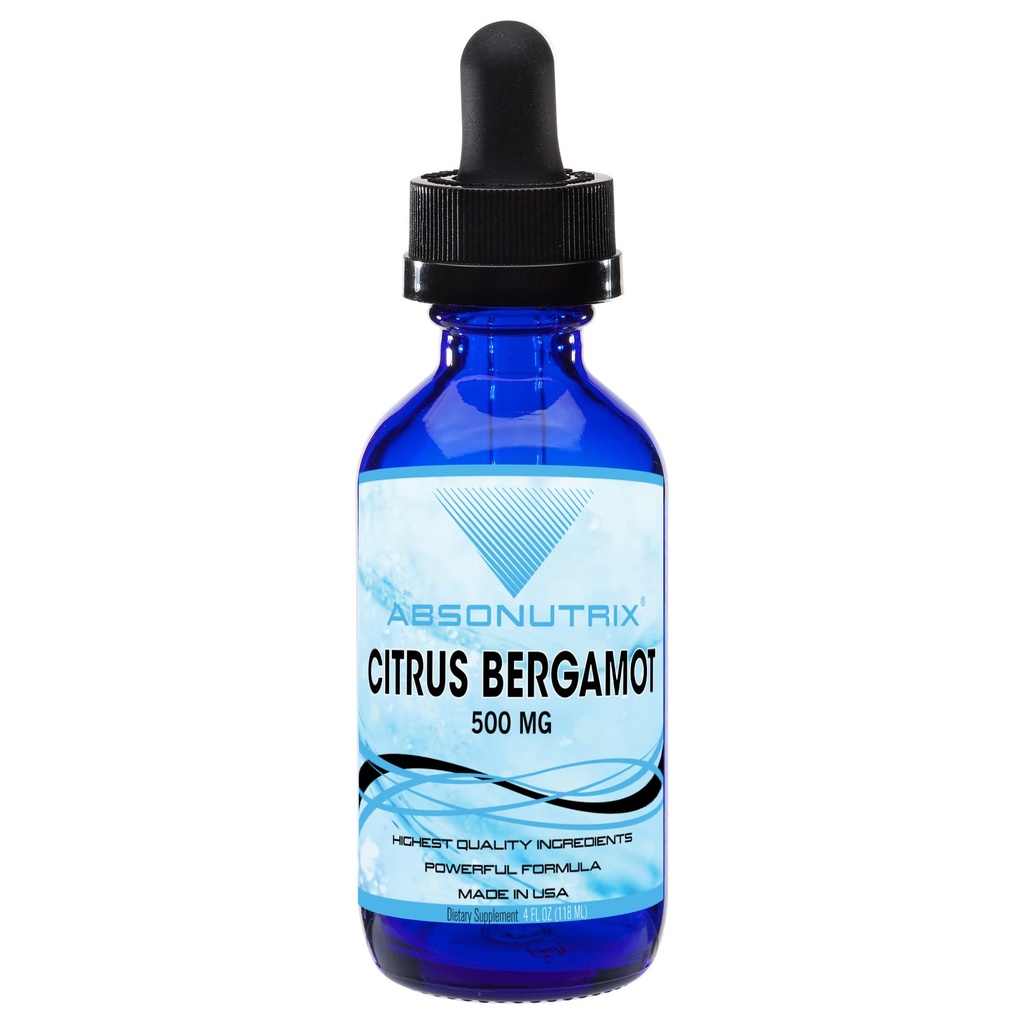 Absonutrix の柑橘類の Bergamot のエキス 500 の mg、4 の Fl Oz のびん、200 の無臭液体の低下、速い吸収、グルテンフリー、第三者テストされる GMP 証明される、米国で作られる非 GMO