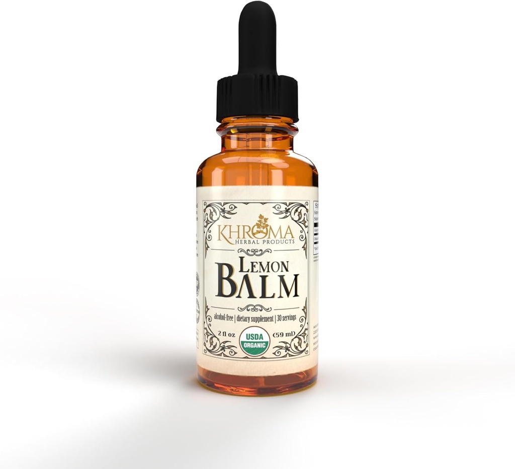 Khroma の草プロダクト有機性レモン バルム 30 のサービングごとの- 800 MG - 2 FL OZ の液体- Melissa Officinalis