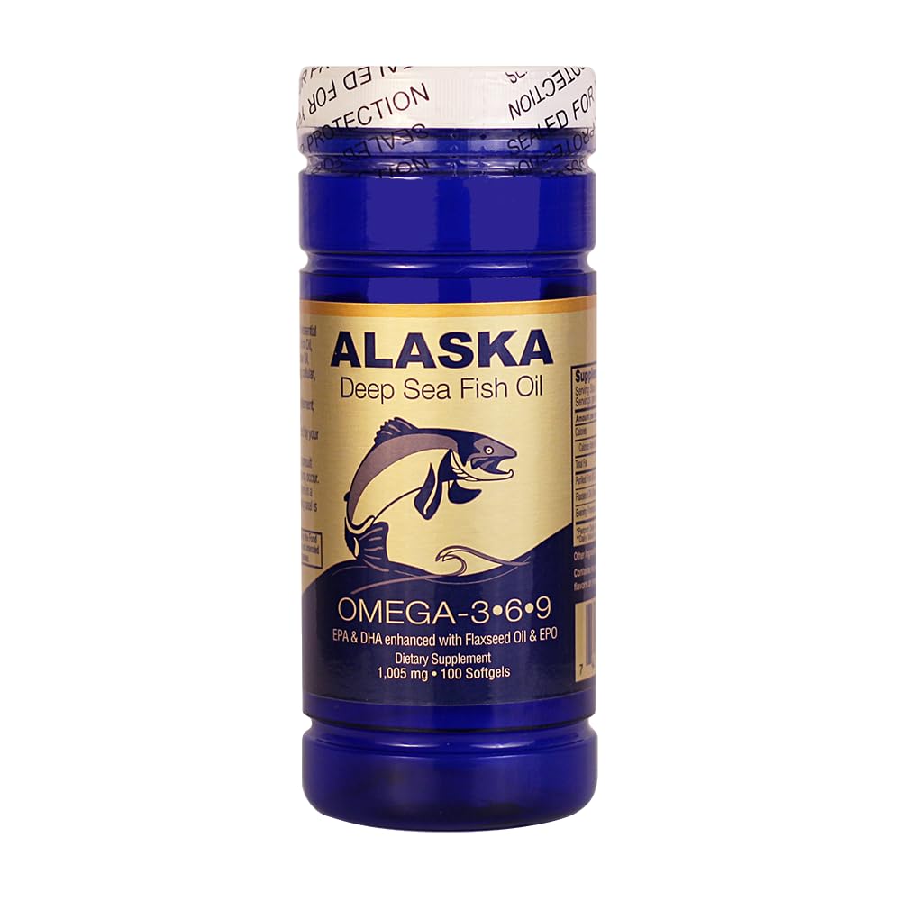 アラスカの深い海の魚油、オメガ3,6,9 1000 Mg 100 NCBによるSoftgels