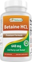 ベストナチュラルズベタインHCL 648 mg 250カプセル