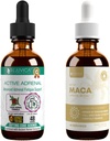 Rejuvica Health Active Adrenal + Active Maca - サポート エネルギー + ストレス - より良い吸収のための液体配達 - Rhodiola、Maca、聖バジル、アシュワガンダ&その他!