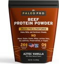 Paleo Pro 26Gビーフプロテインパウダー - 草フェッドプロテインパウダーアイソレート - 純粋な動物ベースの牧草&ケージフリー | 酪農&グルテンフリー、ペレオ&ケトのための自然&きれいなタンパク質 - 15日間供給バニラ