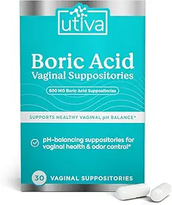 女性のためのUtivaのホウ酸のSuppositories - pHのバランス-女性のためのフェミニン ケア- pHおよびサポート腟の健康、女性のためのBVの処置を下げる600mgホウ酸30の腟のSuppositories