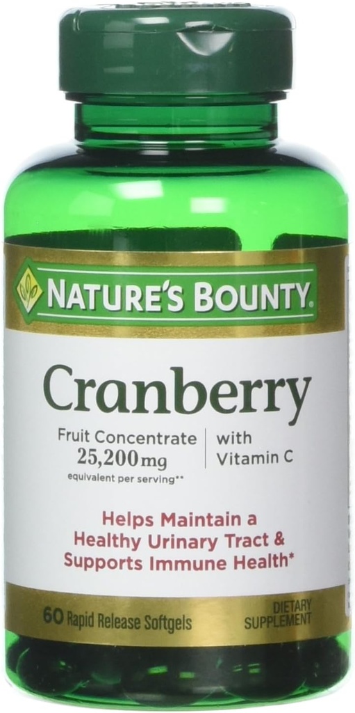 ビタミンC、25,200mg、60Softgels(パック3)の自然植物クランベリー
