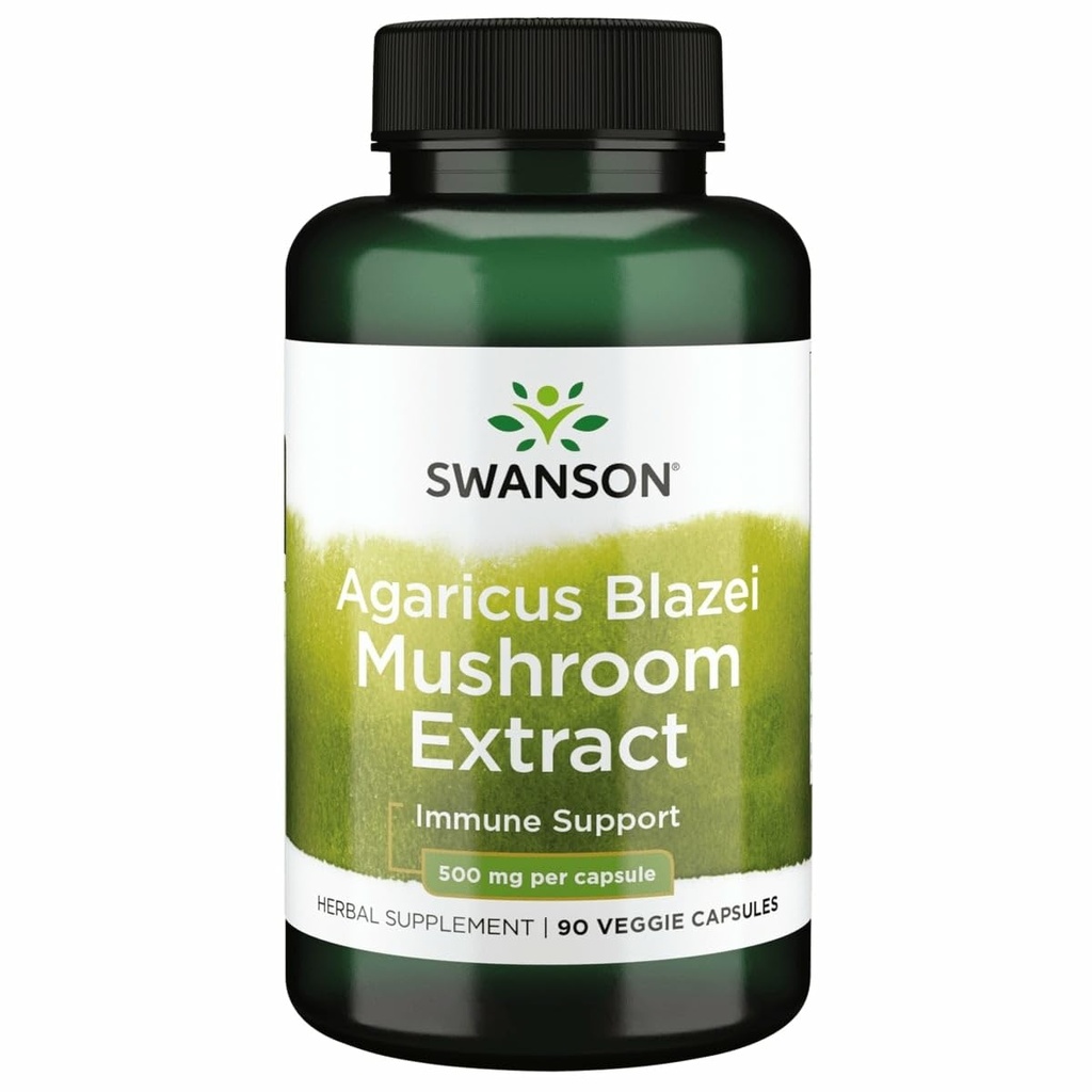 Swanson Agaricus Blazeiのきのこのエキス500 Mg 90の帽子