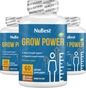 NuBest Grow Power - Calcium Supplement - Magnesium Supplement with Vitamin D3, B6, Zinc, Phosphorus and Multivitamin for Strong Bones, Overall Health for Age 10+ | Pack 3