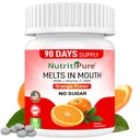 女性/男性のためのChewable鉄の補足(ビタミンC 30 mgのCarbonylの鉄18のmg)のオレンジ味90の計算のタブレット (1)