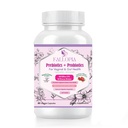 Prebiotics Cranberry D-Mannose Digestive Enzymes & Hibiscus 34 Strains 100 Billion CFU Feminine Care Supplement for Vaginal Gut Urinary Health and pH Balance Support のプロバイオティクス