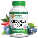 Botanic Choice CircuPlus 1500 - 心の健康と循環と静脈サポートサプリメント - ビタミンB1、カイエンペッパー、ホーソーン、大人の男性と女性のためのイチョウ葉(90カプセル)