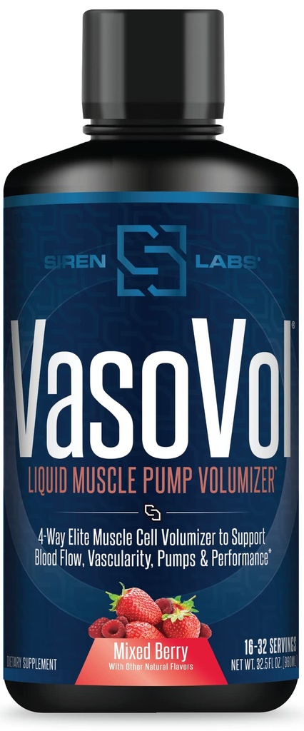 Agmatineの硫酸塩のVaso-VOLの液体筋肉ポンプ Volumizer - 人の前のワークアウトはVascularityおよび性能(混合されたベリー)との次のレベルにあなたのワークアウトを取るために
