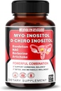 Myo-Inositol + D-Chiro Inositol - 150カプセル - Folate、NAC、Berberine、CoQ10、Detoxブレンド - サポートホルモンバランス&メタボリックウェルネス - 非GMO、グルテンフリー