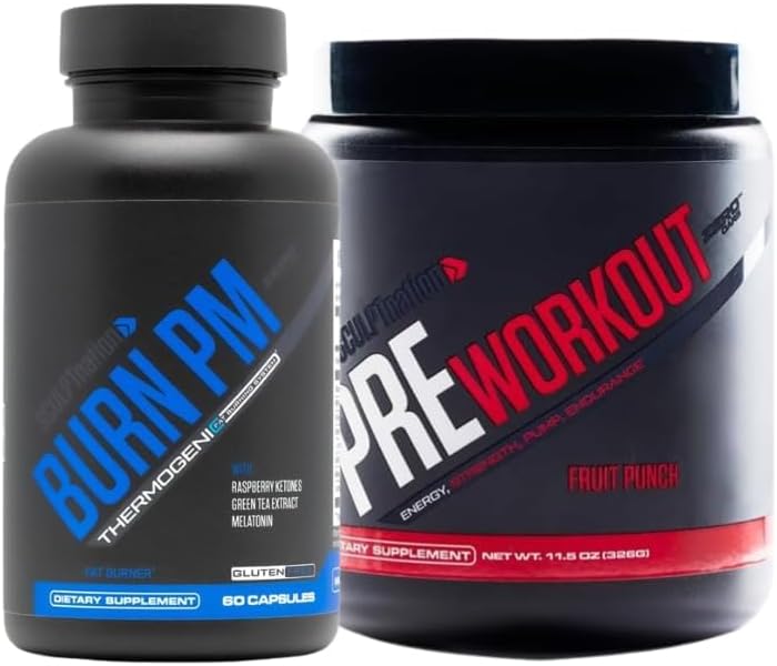 Sculpt Nation by V Shred Burn PM and Pre Workout Fruit Punch Bundle
