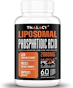 2000mg Liposomalのリン酸筋肉建築者(PA)、人及び女性のための高い吸収筋肉建物の補足 筋肉利益、mTOR蛋白質の統合及び細い筋肉、強さ、6のパック