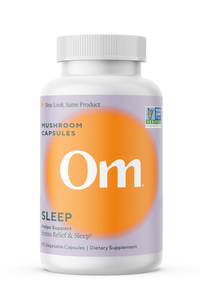 OMのきのこのSuperfoodの睡眠のきのこのカプセルのSuperfoodの補足、90の計算、30日、Reishi、GABA、L-Theanine、残り及び睡眠の質Superfoodの補足のためのMelatonin
