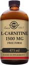 ソルガー L カルニチン 1500 mg 液体, 16 オンス. - 天然レモン風味 - 心臓の健康 - エネルギーをサポート, 代謝, エクササイズの持久力 & 回復 - 非 GMO, ビーガン, グルテンフリー & 乳製品 - 約 31 サービング