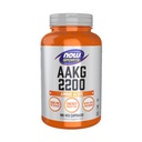 NOWのスポーツAAKG 2200のアルギニン、エネルギー生産、180の野菜のカプセル