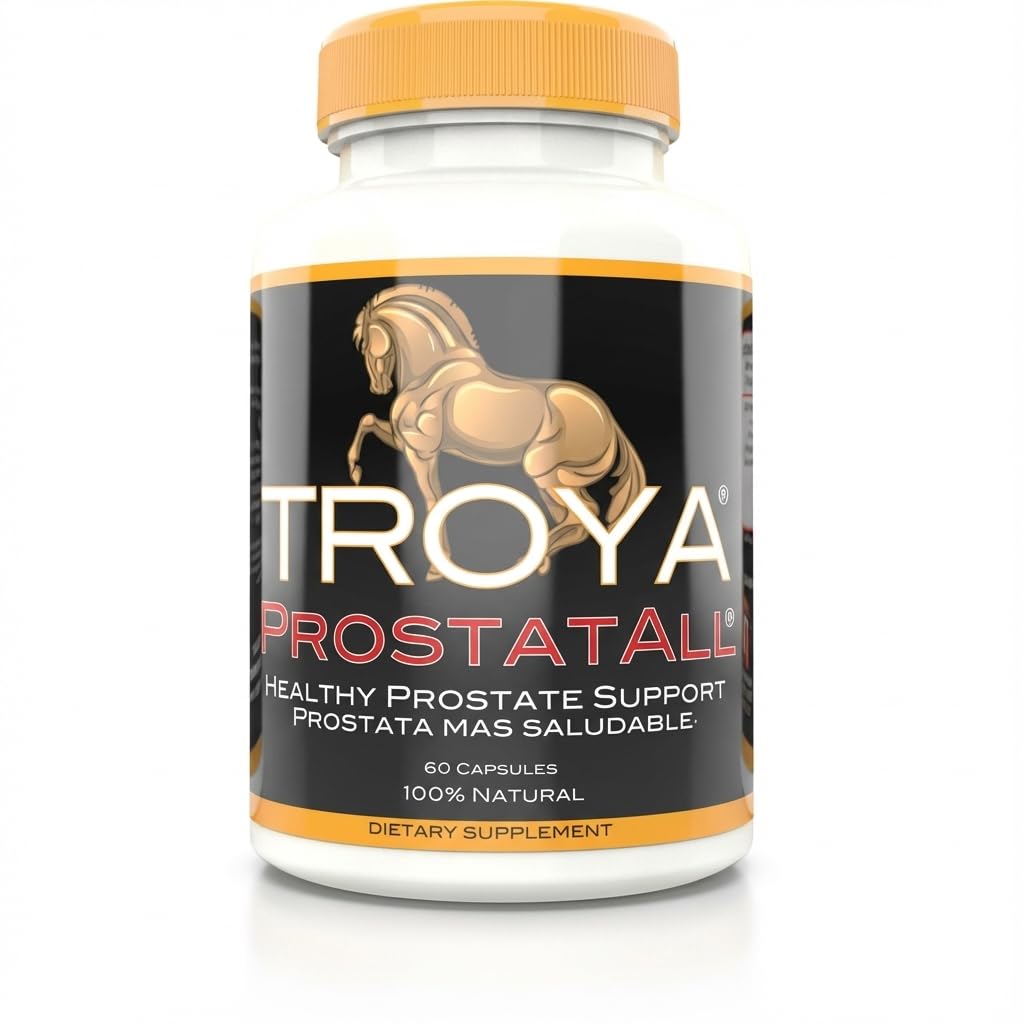 TROYA サプリメント – ヤメット、亜鉛を見たり、ネトル&カボチャ種子エキスをスティング – 60 カプセル – 前立腺の健康と尿機能をサポート