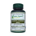 グリーンオーガニックサプリメントのN-アセチル Cysteine(NAC)、90 VCaps、高吸収性、非GMO、グルテンフリー | バランス免疫システムおよびサポート健康(パッケージ1)
