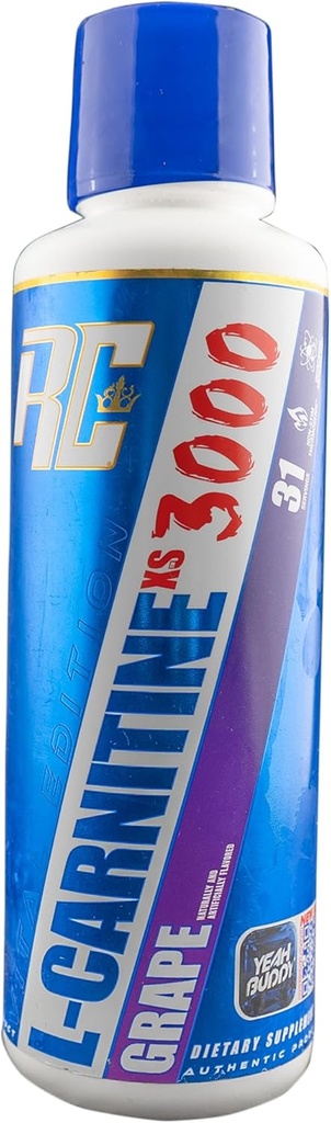 Ronnie ColemanのシグネチャーシリーズL-Carnitine XS 3000の液体、アミノ酸のMetabolismおよびLean筋肉強さサポート、興奮剤の自由な、砂糖ゼロ カラブ、ブドウ、16 Oz