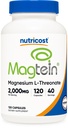 マグテイン2000mg、120のカプセルとしてNutricostのマグネシウムL-Threonate -非GMOのグルテンフリー、ベジタリアンの友好的