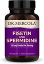Mercola FisetinとSpermidine博士、30カプセル125mg Fisetin、非GMO、グルテンフリー、大豆無料