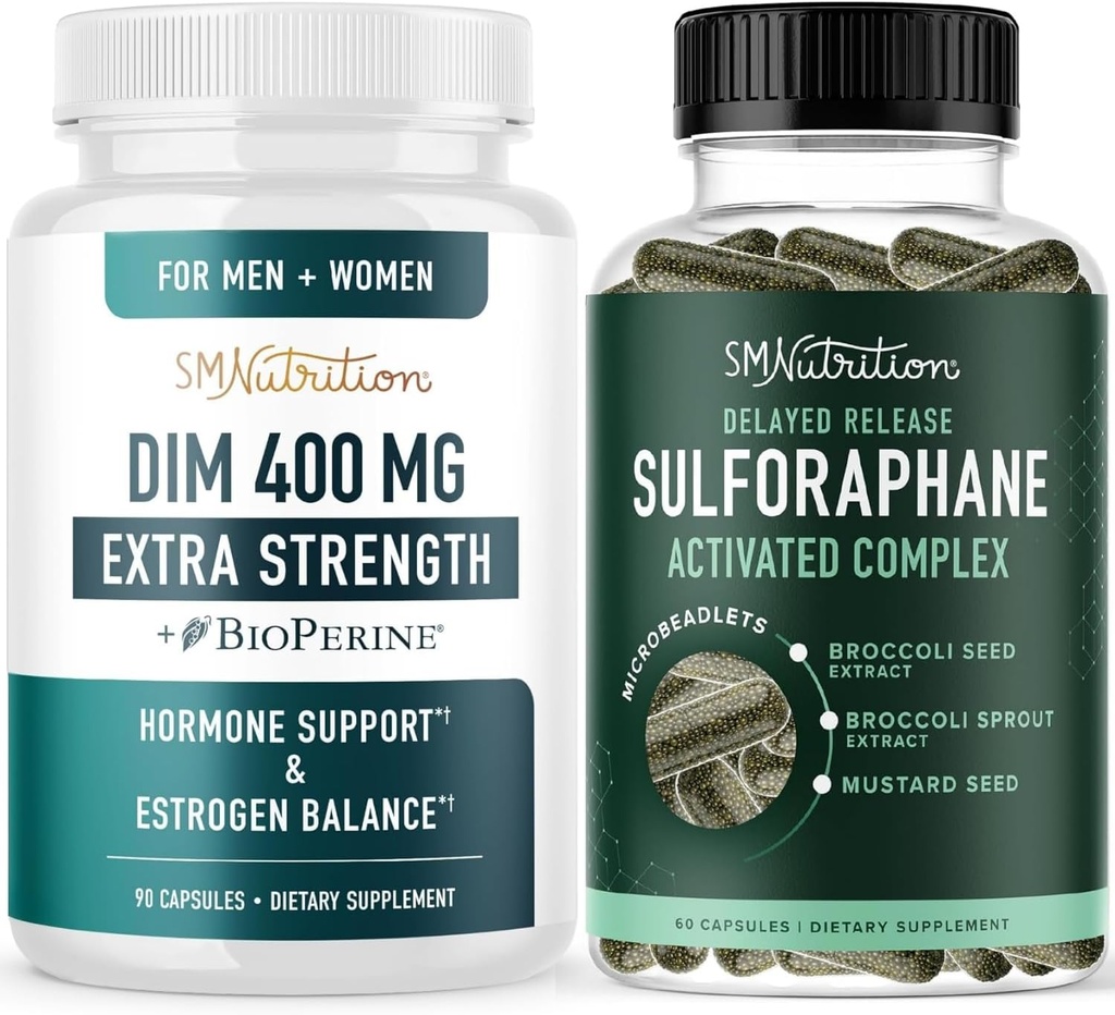 Sulforaphaneのコンプレックス及び女性のための高められたエストロゲンのバランスのための400mg DIMの補足 余分強さDIM (90のサービング)の高度のMicrobeadletのホルモンのバランスの補足(60のサービング)