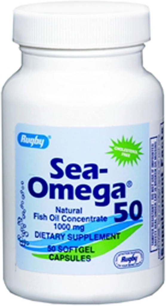 ラグビーシーオメガ50天然魚油濃度1000mg