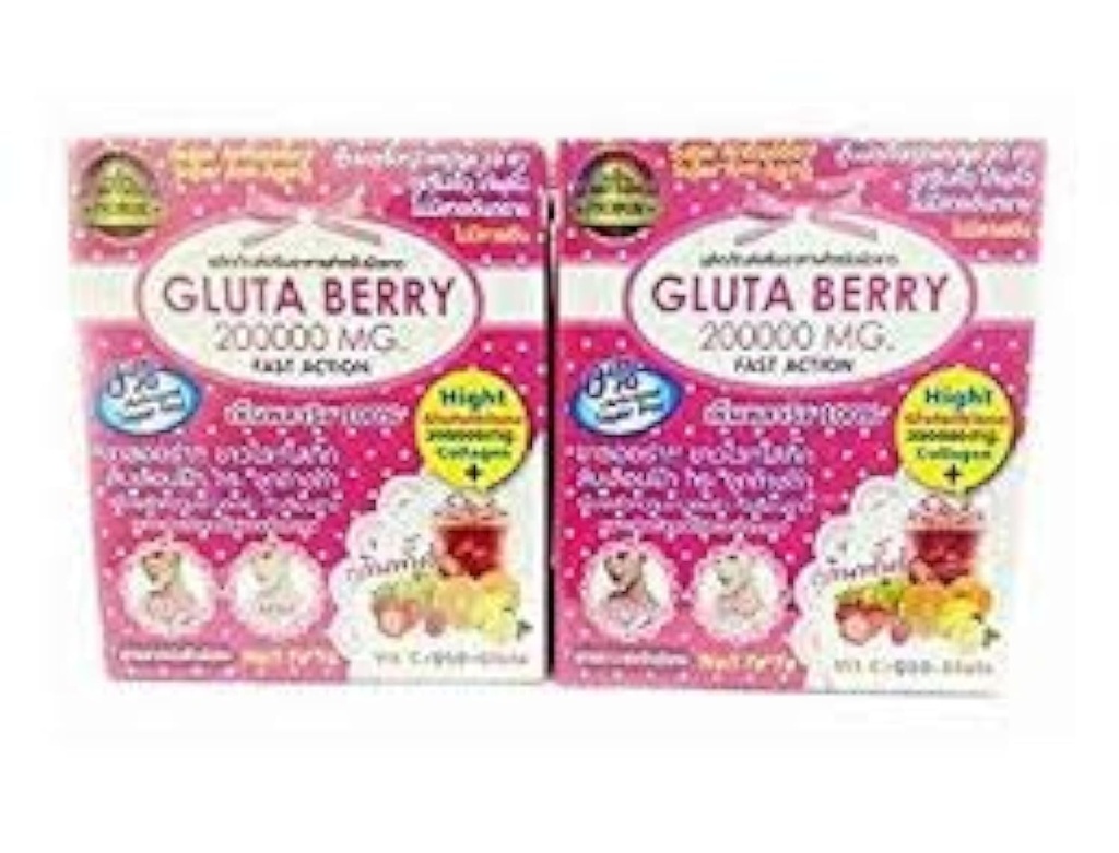 2Boxのグルタベリー200000のmgの飲み物のパンチの皮の食糧は皮の速い行為10pcs./箱を白くするfrecklesを減らします。 ...