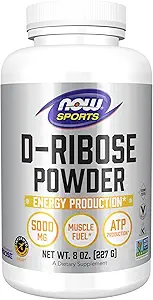 NOW Foods Sports Nutrition、D-Ribose Powder 5,000mg、非GMO、エネルギー生産*、8-Ounce認定