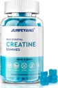 NutraBits クレアチン モノハイド ガミー, 5g クレアチン モノハイド サービングあたり - 砂糖や人工色なし, ビーガン & ハラール - ブルーベリー 味 - 60 グミ