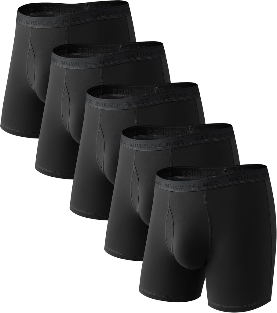 自然な感じの人のアンダーウェアは人のためのタケボクサーの報告書の Underwear のパックからビスコースに入れます