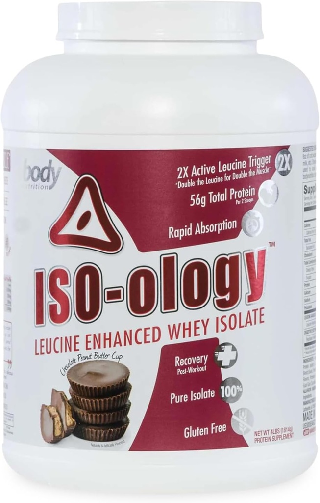 ボディ栄養ISO-Ology、ロイシン高められたWheyの隔離蛋白質の粉、ポスト ワークアウトの回復補足、隔離された草の送り状雑草、チョコレートピーナツのバター コップの味、4lb