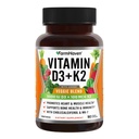 FarmHaven ビタミン D3 K2 カプセル - 5000 IU D3 および 100 mcg K2 - Veggie フルーツのブレンドが付いている Cholecalciferol MK7 -免疫システム及び中心の健康のためのビタミン D K2 の補足 - ベジタリアン、非GMO、90 帽子