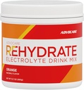 AdvoCare Rehydrate - Electrolyte Drink Mix - Includes Magnesium, Sodium, Potassium & Calcium - Antioxidant & Amino Acid Fortified - Supports Hydration & Recovery - Orange, 12.7 oz