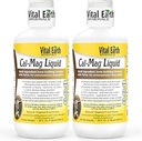 Vital Earth Minerals Cal-Mag Liquid - ビタミンD3、K2、Boron、およびFulvic酸のCalciumマグネシウムサプリメントは、より高速吸収、32 Oz Ea + 1 Ozカップ